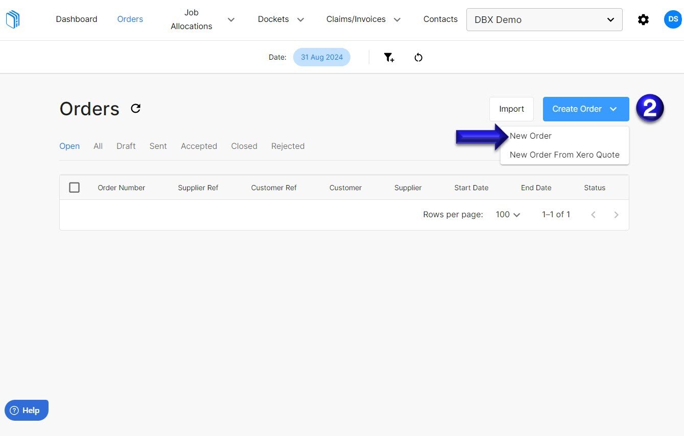How To Create A Docket From An Order Web View - High Resolution City Patterns for Desktop